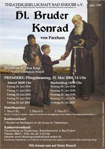 Plakat religioeses Stück 2004